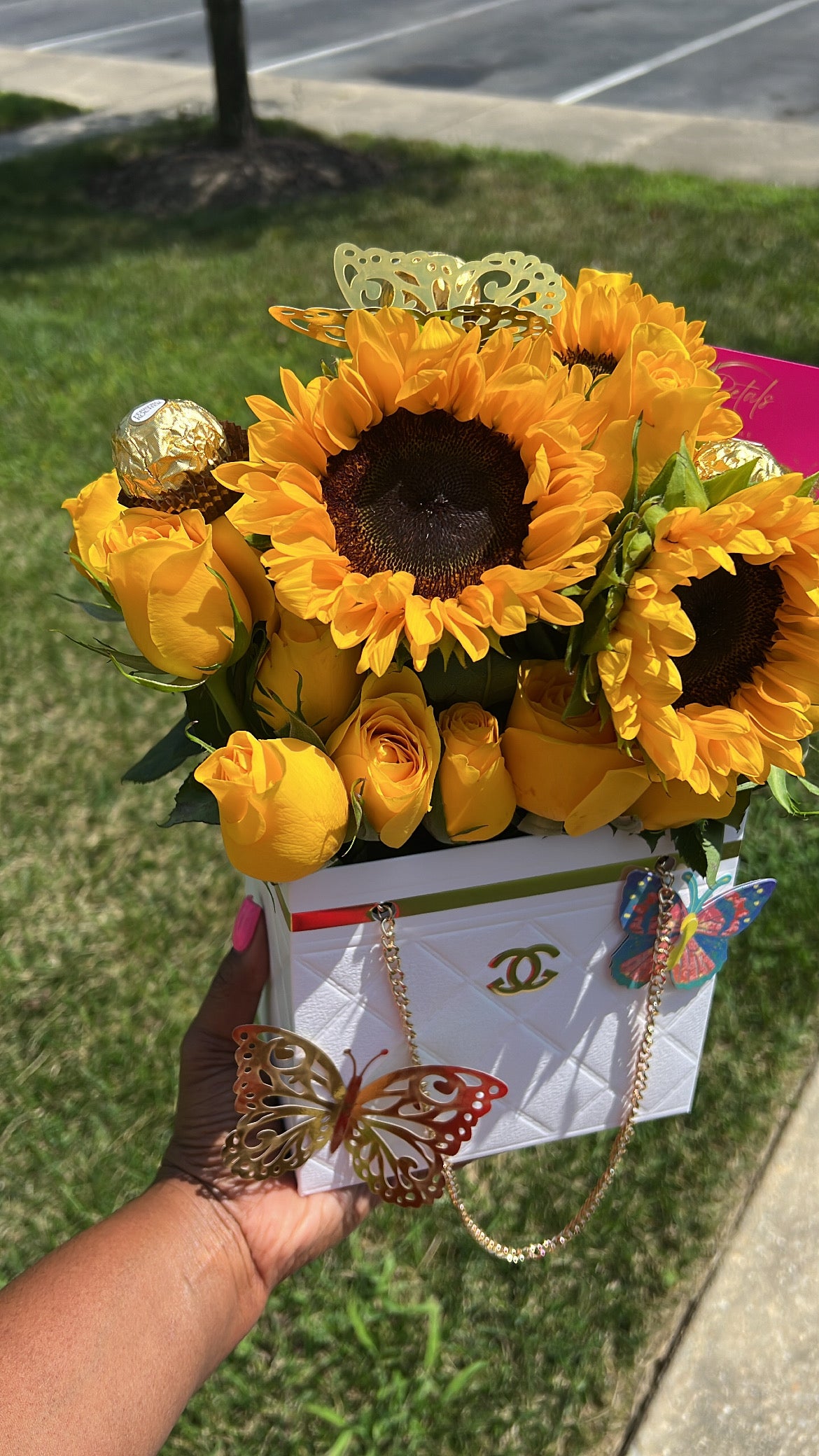 Purse bouquet box