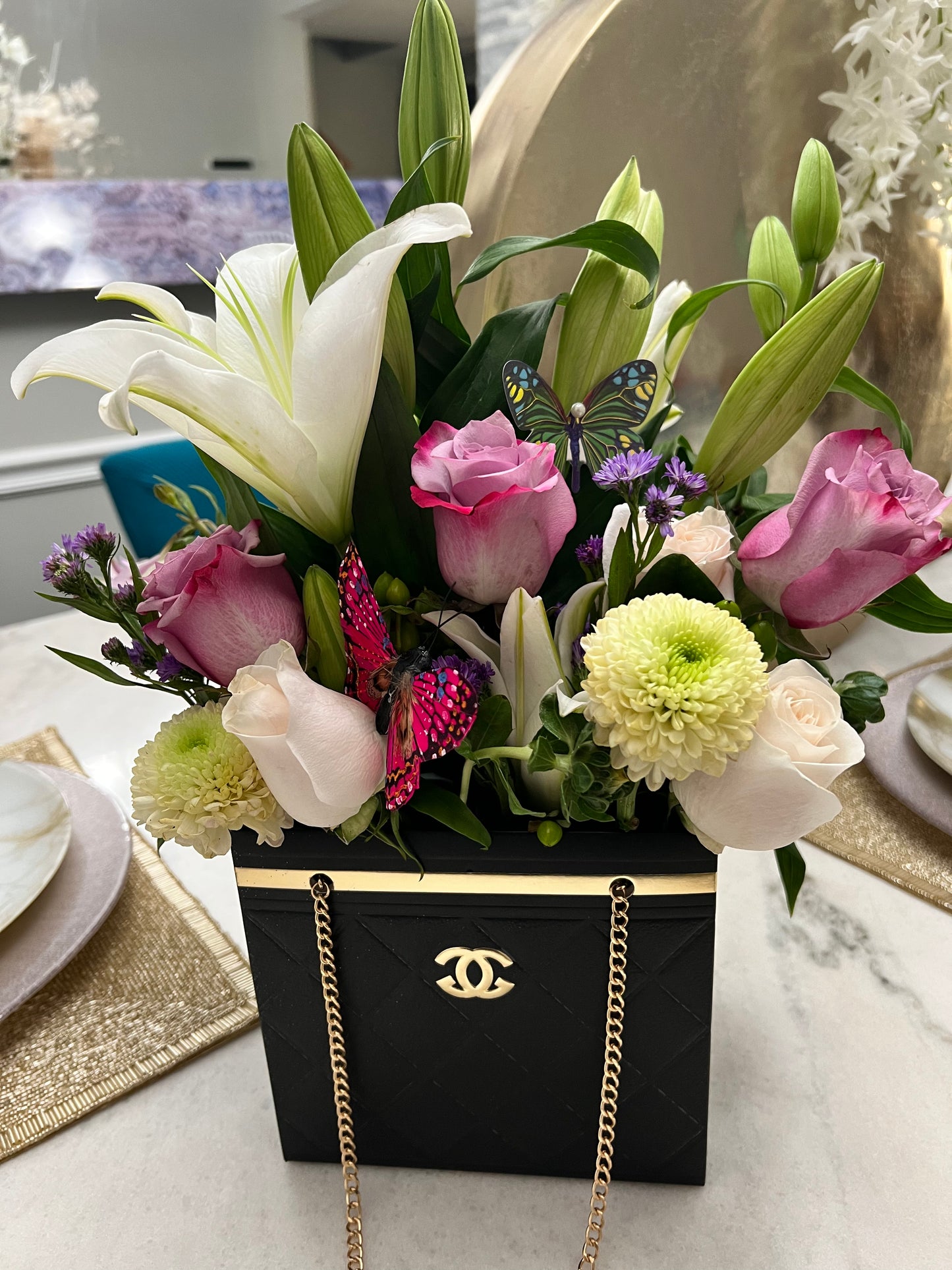 Purse bouquet box